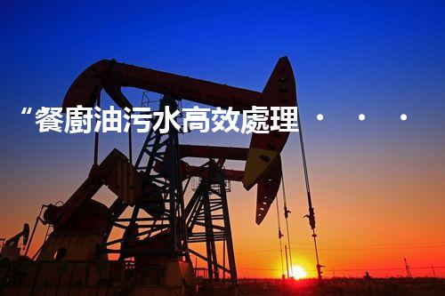 “餐廚油污水高效處理，綠色環(huán)保新篇章”